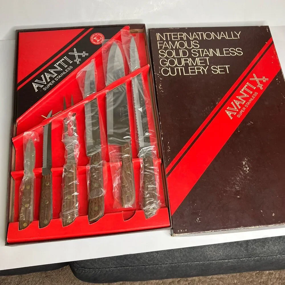 Vintage Avanti X Life Time Super Stainless Steel Cutlery Set - 6 Piece - NIB